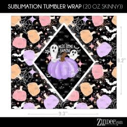 Alternative view of Haunting (Sublimation Wrap) 20 oz Skinny