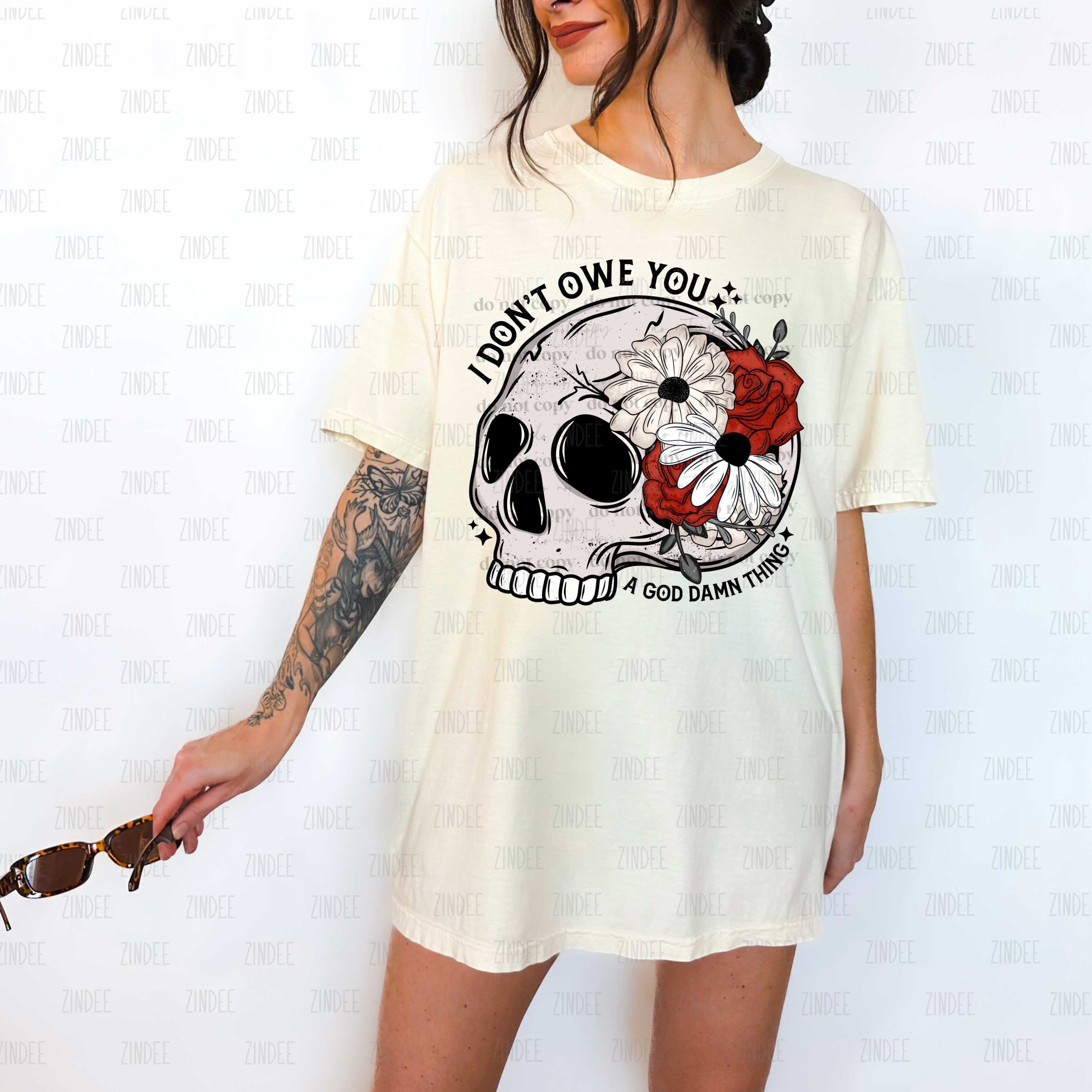 I Don't Owe You Skellie DTF Transfer