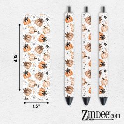Plaid Pumpkins VINYL Pen Wrap