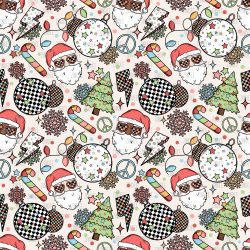 Retro Santa seamless (vinyl)