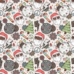 Retro Santa seamless (vinyl)