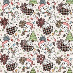 Retro Snowman seamless (vinyl)