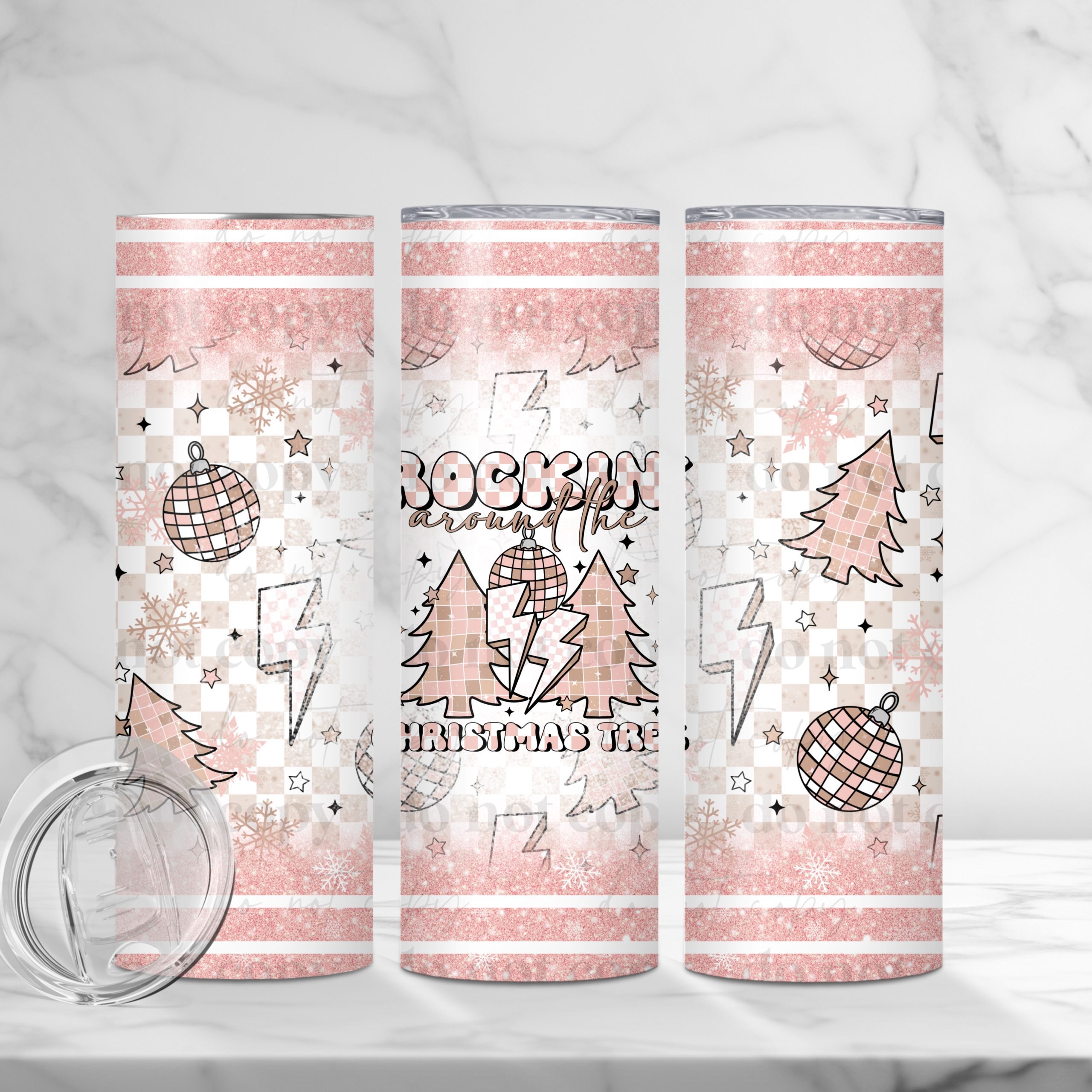 Rockin Around The Tree (Sublimation Wrap) 20 oz Skinny