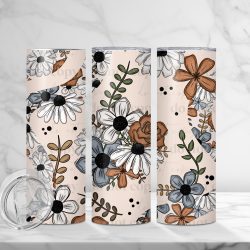 Rustic Florals (Sublimation Wrap) 20 oz Skinny