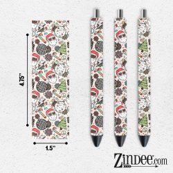 Santa Retro VINYL Pen Wrap