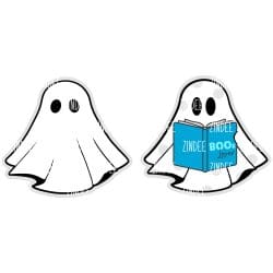 Alternative view of Simple/Book Ghost 2 inch (lightweight acrylic) NO HOLE