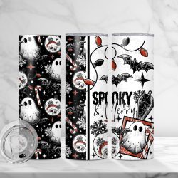 Spooky Merry Casket (Sublimation Wrap) 20 oz Skinny