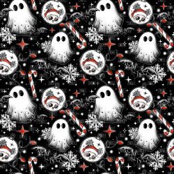 Spooky Merry Candy Canes seamless (vinyl)