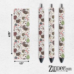 Snowman Retro VINYL Pen Wrap