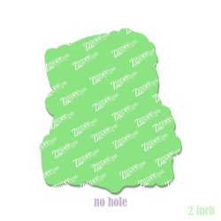 Alternative view of Sparkle Santa (Dark Skin) Acrylic Blank- Sticker- UV DTF (2 inch) NO HOLE