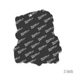 Alternative view of Sparkle Santa (Dark Skin) Acrylic Blank- Sticker- UV DTF (3 inch)