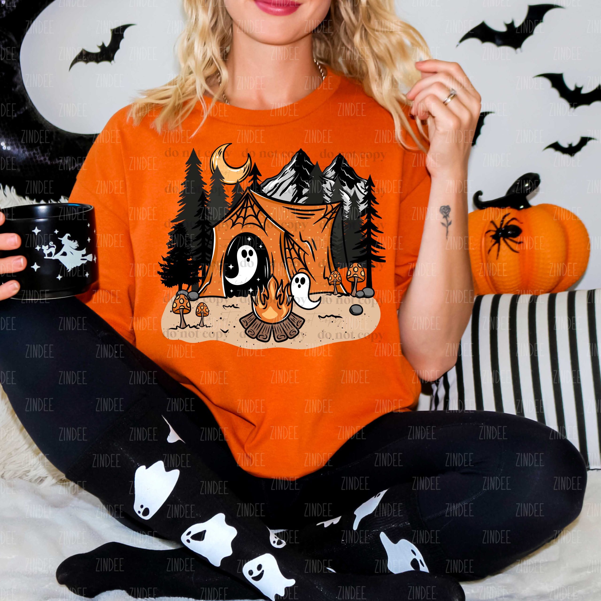 Spooky Camping DTF Transfer