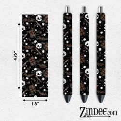 Spooky Merry Chocolate VINYL Pen Wrap