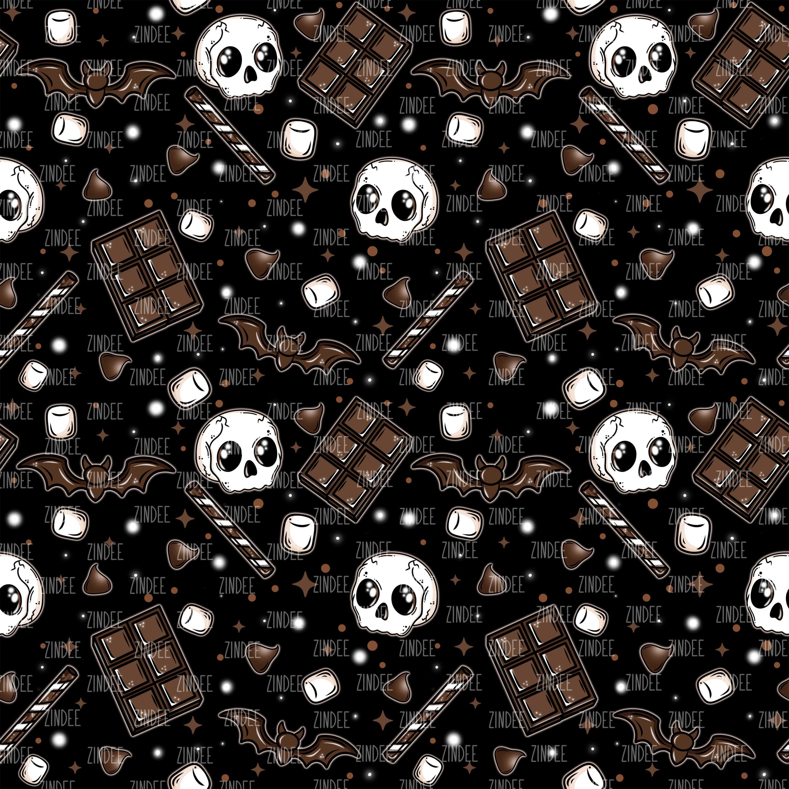 Spooky Chocolate seamless (vinyl)