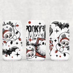 Spooky Merry UV DTF Can Wrap