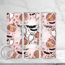 Spooky Pink Fun (Sublimation Wrap) 20 oz Skinny