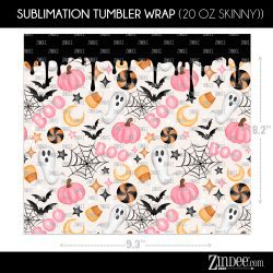 Alternative view of Spooky (Sublimation Wrap) 20 oz Skinny