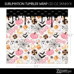 Alternative view of Spooky (Sublimation Wrap) 20 oz Skinny