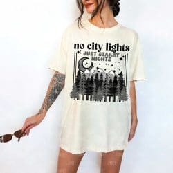 Starry Nights Black DTF Transfer