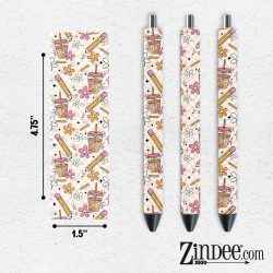 Teacher Coffee VINYL Pen Wrap