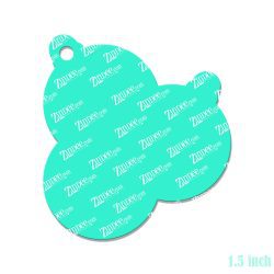 Alternative view of Three Ornaments Acrylic Blank- Sticker- UV DTF (1.5 inch)