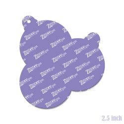 Alternative view of Three Ornaments Acrylic Blank- Sticker- UV DTF (2.5 inch)