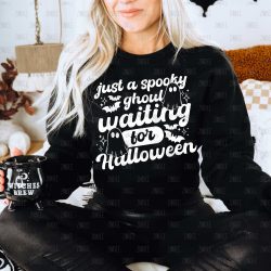 Waiting For Halloween White DTF Transfer