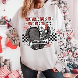 Wake Me Up Christmas DTF Transfer (w/optional sleeve design)