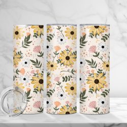 Watercolor Florals (Sublimation Wrap) 20 oz Skinny