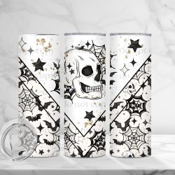 Web Skull (Sublimation Wrap) 20 oz Skinny