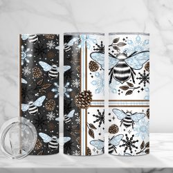 Winter Bees (Sublimation Wrap) 20 oz Skinny