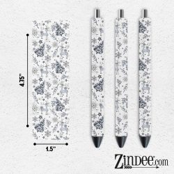 Winter Deer VINYL Pen Wrap