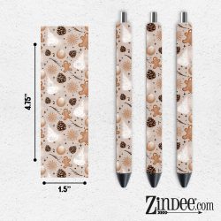 Winter Gingerbread VINYL Pen Wrap