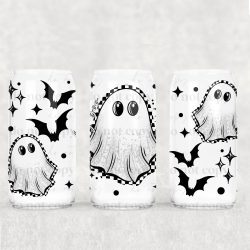 Hey Boo Ghost UV DTF Can Wrap