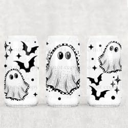 Hey Boo Ghost UV DTF Can Wrap
