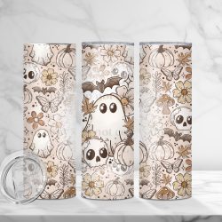 Boho Fall Spookies (Sublimation Wrap) 20 oz Skinny