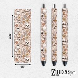 Boho Fall Spookies VINYL Pen Wrap
