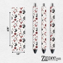 Checker Christmas VINYL Pen Wrap