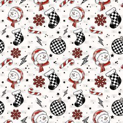 Checker Christmas seamless (vinyl)