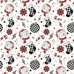 Checker Christmas seamless (vinyl)
