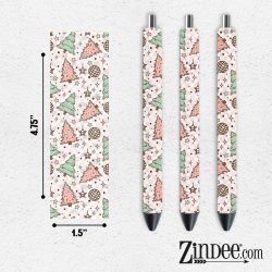 Christmas Tree Disco VINYL Pen Wrap
