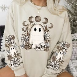 Cottagecore Winter Ghost DTF Transfer (w/optional sleeve design)