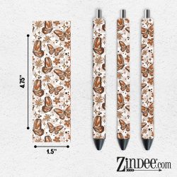 Fall Butterflies VINYL Pen Wrap