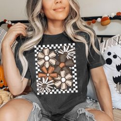 Fall Checker Florals DTF Transfer