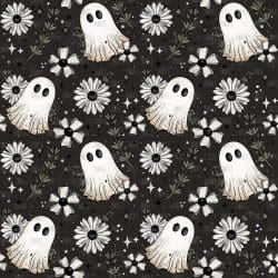 Floral Ghost Dark seamless (vinyl)