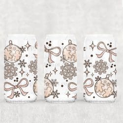 Gingerbread Ornament UV DTF Can Wrap