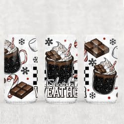 Hot Cocoa Weather UV DTF Can Wrap
