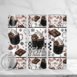 Hot Cocoa Weather (Sublimation Wrap) 20 oz Skinny