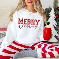 Merry Christmas Varsity DTF Transfer