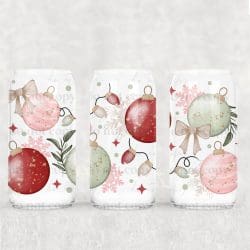Ornaments And Lights UV DTF Can Wrap